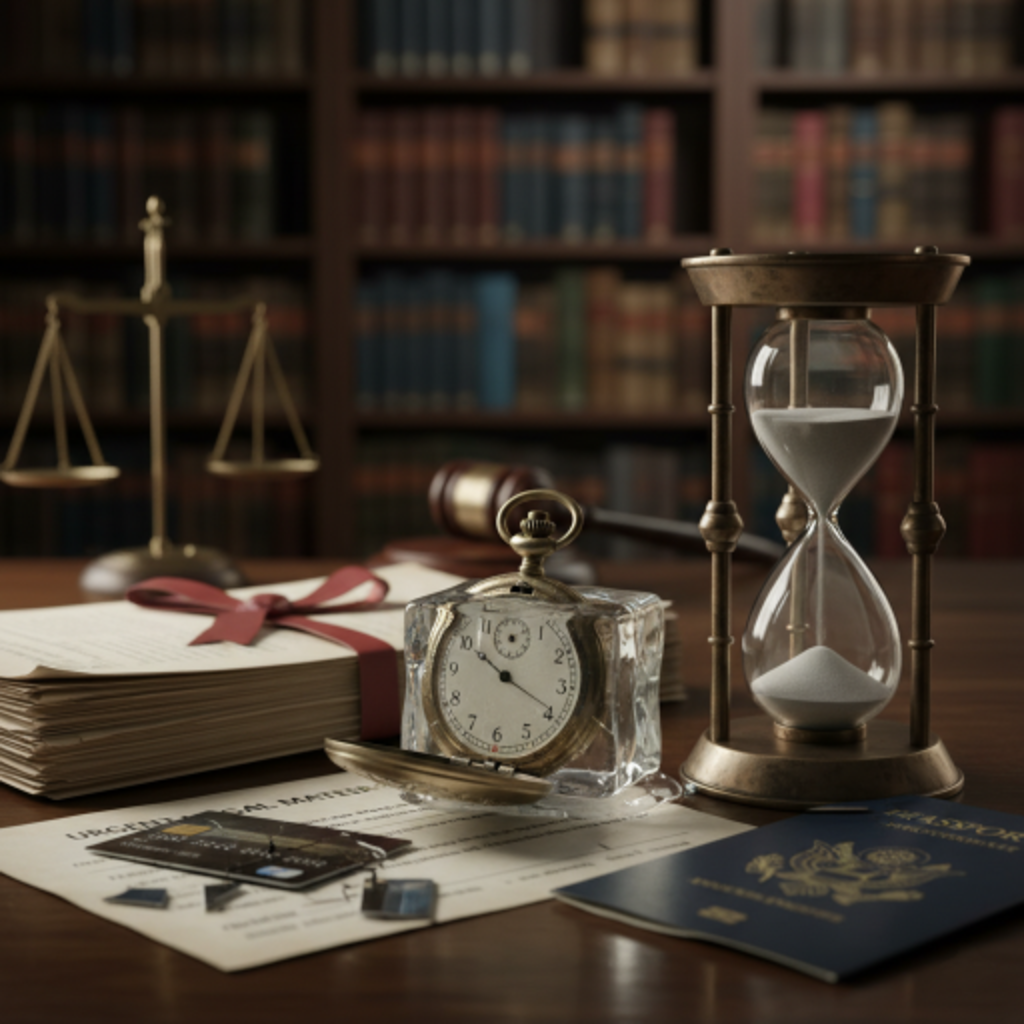 Stopwatch and hourglass runnning out of time